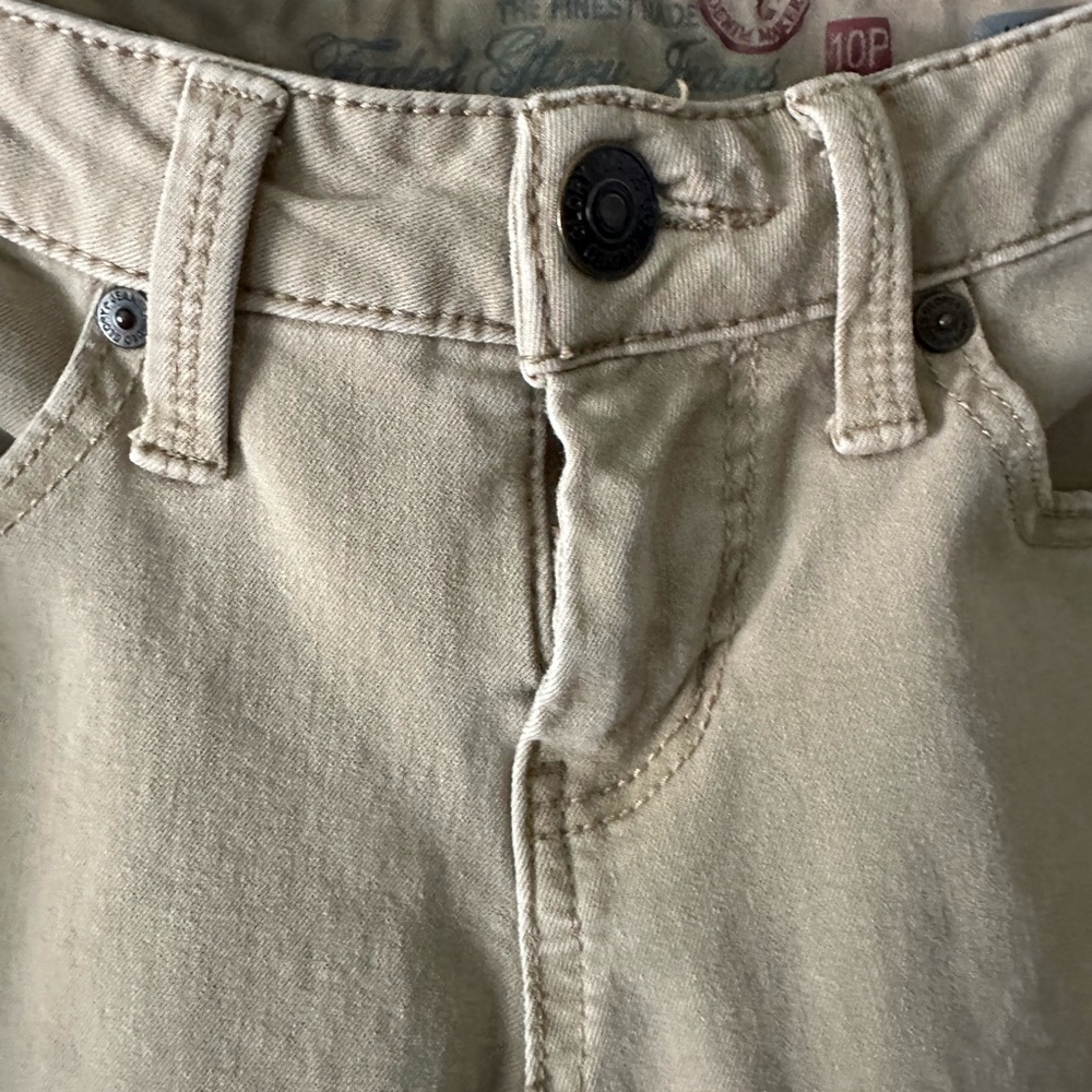 Faded Glory Women’s 10 Petite Ultimate Bootcut Tan Jeans - Picture 6 of 16